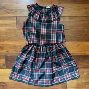 Crewcuts Girls 12 Plaid Top & Skirt Set